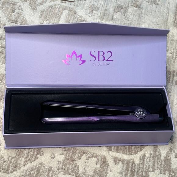 SB2 by SUTRA 1" Tourmaline-Infused Ceramic Flat Iron Hair Straightening NIB - Picture 3 of 12